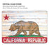 California Flag Light Wood MacBook Air 15in (2023-2025) Case plus Skin
